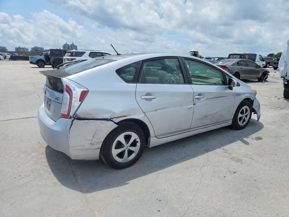 2013 Toyota Prius VIN JTDKN3DU7D1628999 COPART salvage auction — ALL OVER, La - Cert Of Title-Salvage, sold $1,750 on 2026-07-08 (photo 3)