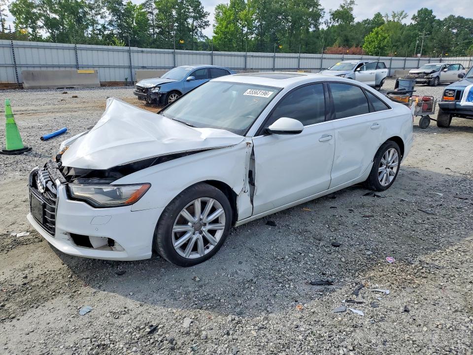 2013 Audi A6 VIN WAUGFAFC3DN068559 COPART salvage auction — FRONT END, Sc - Cert Of Title-Salvage, sold $650 on 2026-07-20 (photo 1)