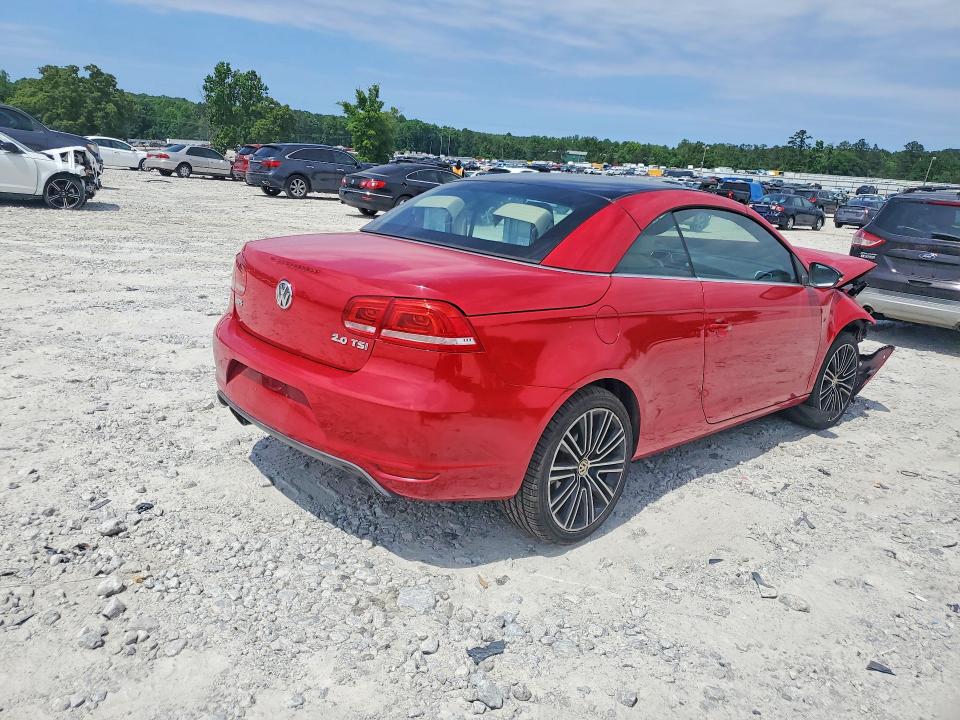 2014 Volkswagen Eos VIN WVWBW8AH8EV002082 COPART salvage auction — FRONT END, Ga - Cert Of Title-Salvage, sold $400 on 2026-07-27 (photo 3)