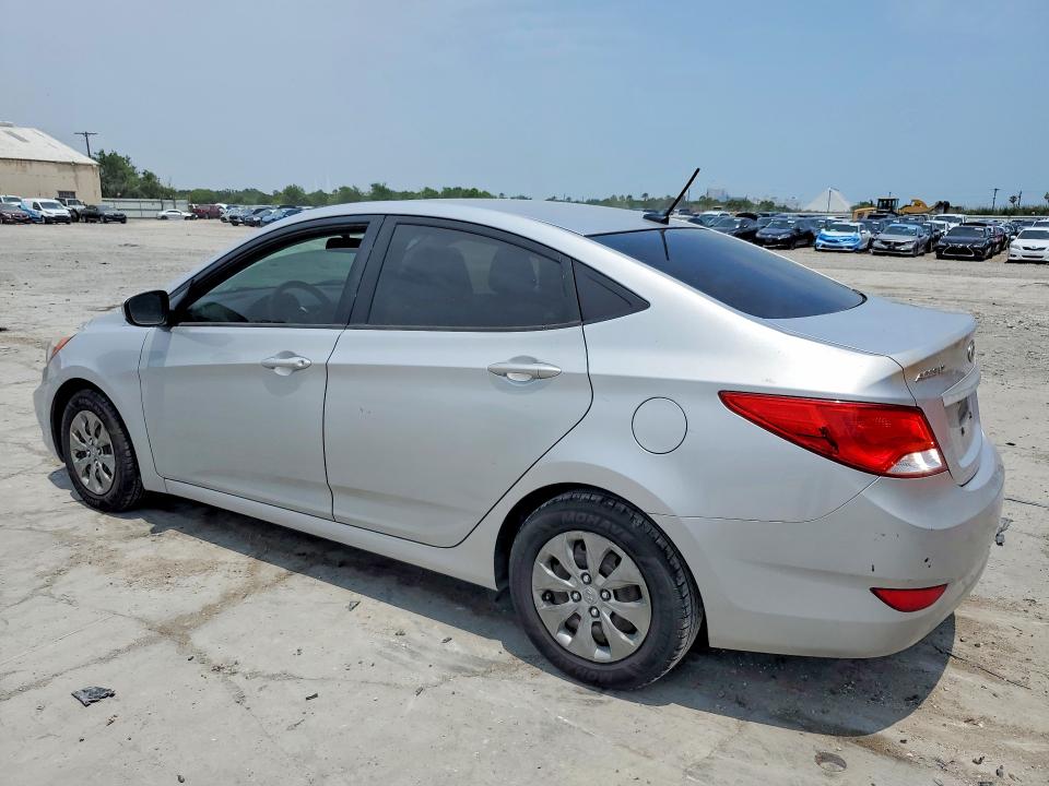 2016 Hyundai Accent VIN KMHCT4AE5GU060215 COPART salvage auction — WATER/FLOOD, TX - SALVAGE TITLE-FLOOD DAMAGE, sold $400 on 2026-07-28 (photo 2)