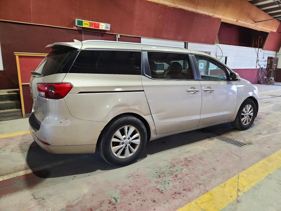 2016 Kia SEDONA VIN KNDMB5C13G6098414 COPART salvage auction — REAR END, IN - CERTIFICATE OF TITLE, sold $1,300 on 2026-07-07 (photo 3)