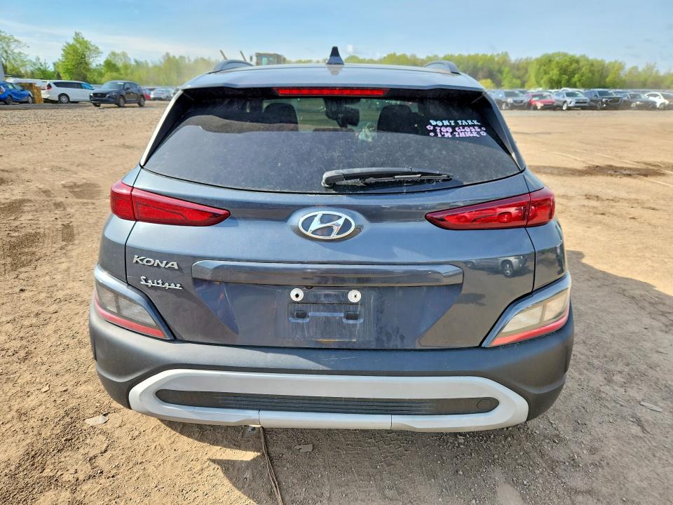 2022 Hyundai Kona VIN KM8K62AB2NU803861 COPART salvage auction — FRONT END, Oh - Cert Of Title-Salvage, sold $2,300 on 2026-07-09 (photo 6)