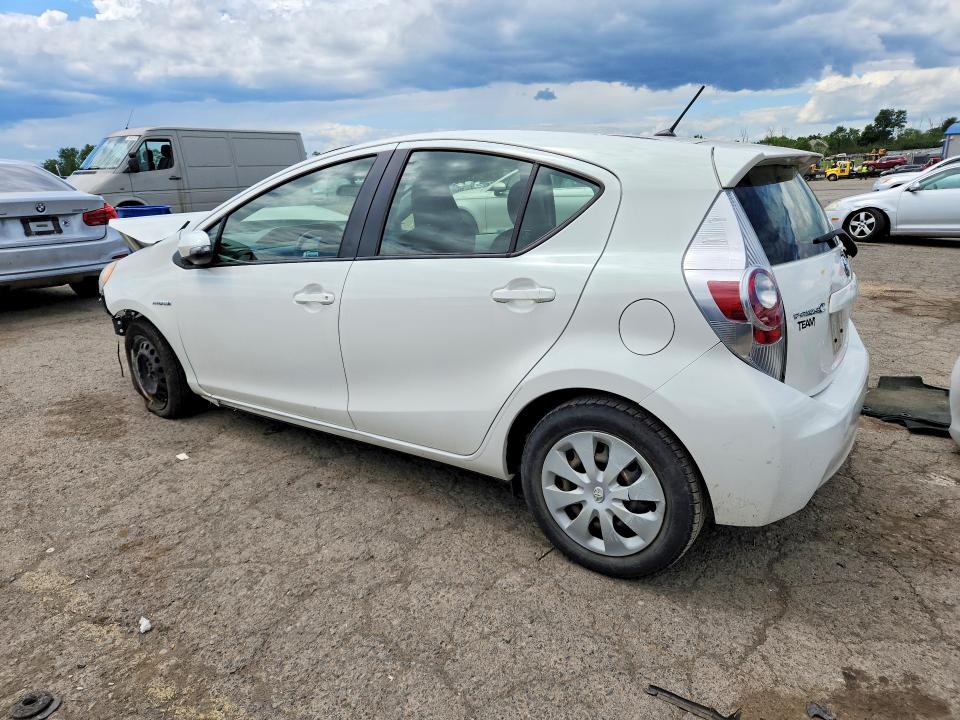 2013 Toyota Prius VIN JTDKDTB36D1543570 COPART salvage auction — FRONT END, Pa - Certificate Of Salvage, sold $825 on 2026-07-02 (photo 2)