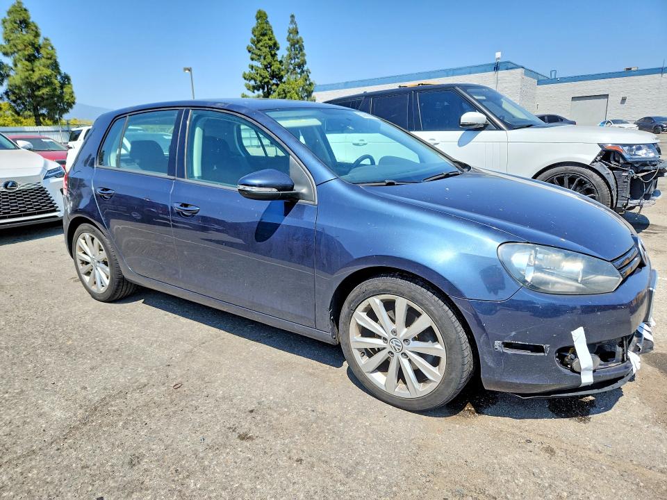 2013 Volkswagen Golf VIN WVWDM7AJ7DW125506 COPART salvage auction — FRONT END, Ca - Salvage Certificate, sold $650 on 2026-07-02 (photo 4)
