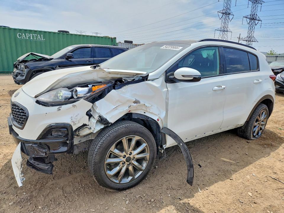 2022 Kia VIN KNDP6CAC7N7022275 COPART salvage auction — FRONT END, Il - Salvage Certificate, sold $4,100 on 2026-07-28 (photo 1)