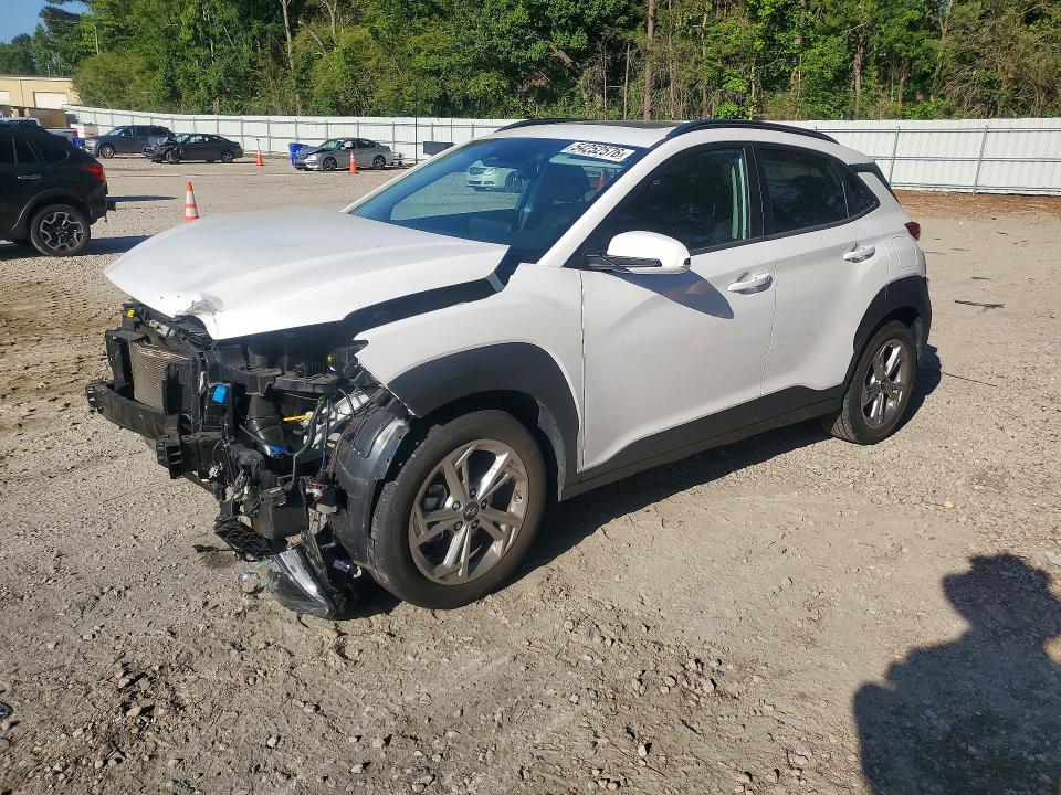 2023 Hyundai Kona VIN KM8K32AB6PU973779 COPART salvage auction — FRONT END, Nc - Salvage Certificate Of Title, sold $1,850 on 2026-07-17 (photo 1)