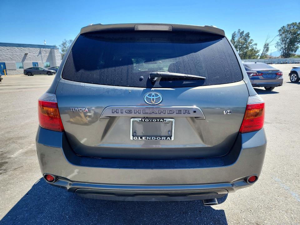 2008 Toyota Highlander VIN JTEDS43A982023330 COPART salvage auction — REAR END, Ca - Salvage Certificate, sold $2,000 on 2026-07-15 (photo 6)