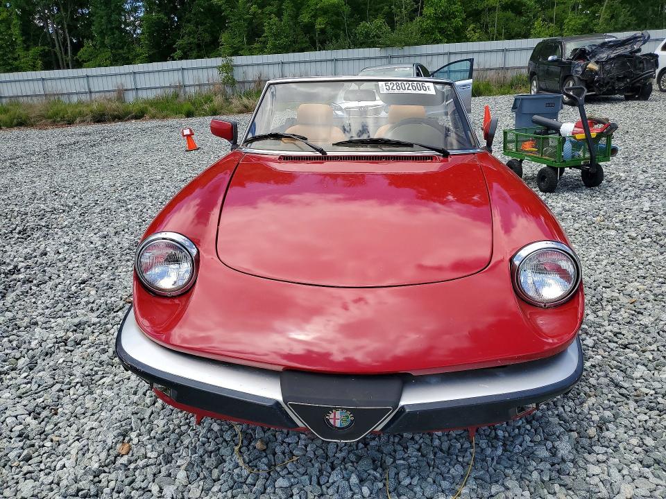 1986 Alfa romeo Giulia VIN ZARBA5415G1038128 COPART salvage auction — MECHANICAL, Nc - Dealer Only Clean Title, sold $2,050 on 2026-08-19 (photo 5)
