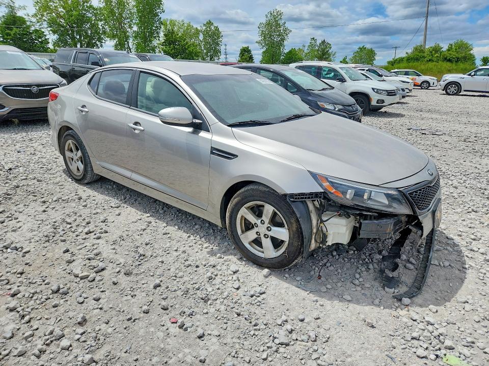 2015 Kia Optima VIN KNAGM4A78F5576000 COPART salvage auction — FRONT END, Mi - Cert Of Title-Salvage Vehicle, sold $525 on 2026-07-30 (photo 4)