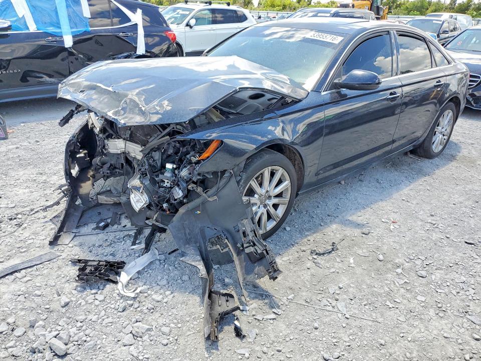 2013 Audi A6 VIN WAUGFAFC2DN074353 COPART salvage auction — WATER/FLOOD, Fl - Cert Of Title-Slvg Rebld Flood, sold $350 on 2026-07-14 (photo 1)