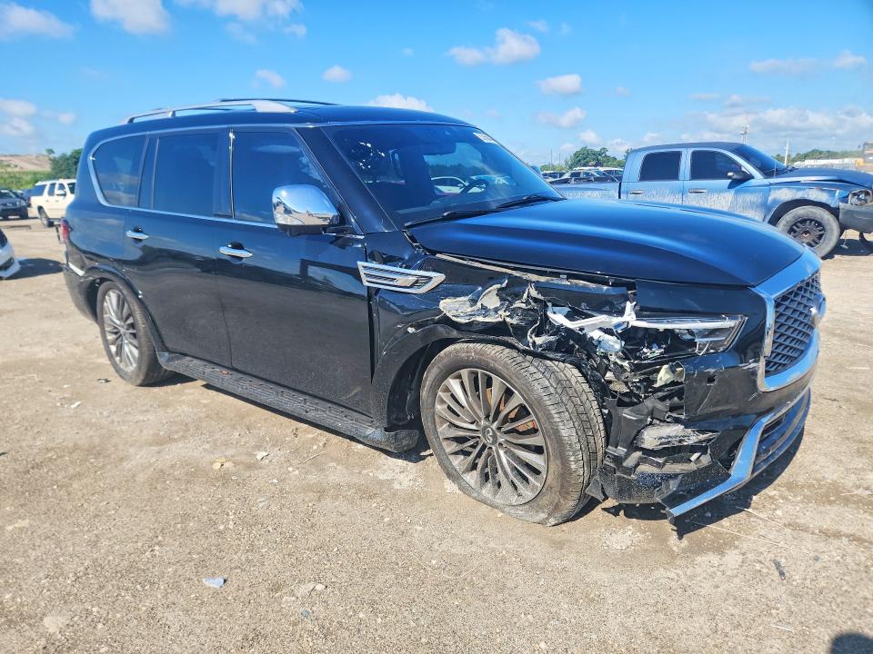 2021 Infiniti VIN JN8AZ2BF5M9715899 COPART salvage auction — FRONT END, Fl - Cert Of Title Slvg Rebuildable, sold $50 on 2026-07-30 (photo 4)