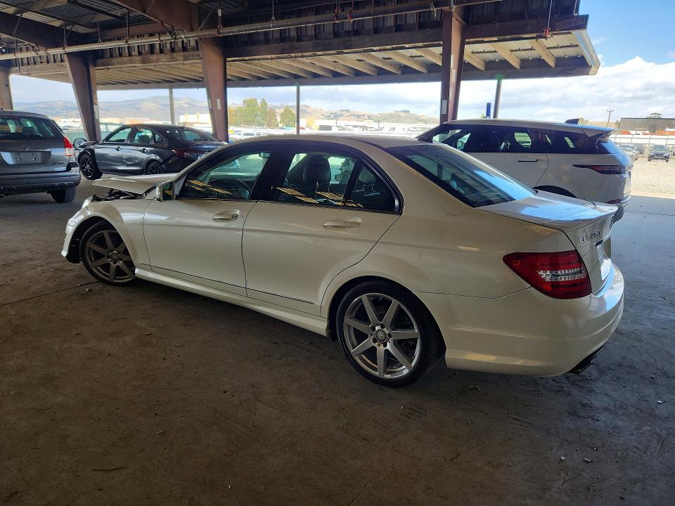 2014 Mercedes-benz C class VIN WDDGF4HB9EG234197 COPART salvage auction — FRONT END, Ca - Salvage Certificate, sold $650 on 2026-07-09 (photo 2)