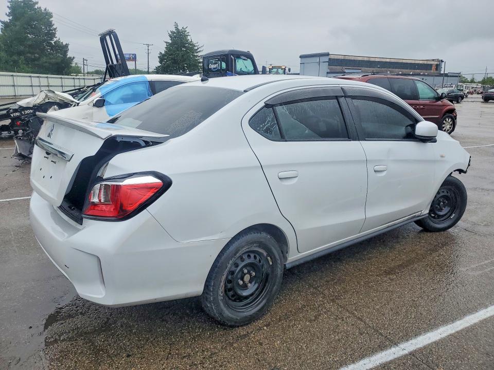 2022 Mitsubishi Mirage VIN ML32FUFJXNHF03533 COPART salvage auction — FRONT END, Oh - Certificate Of Title, sold $1,950 on 2026-07-06 (photo 3)