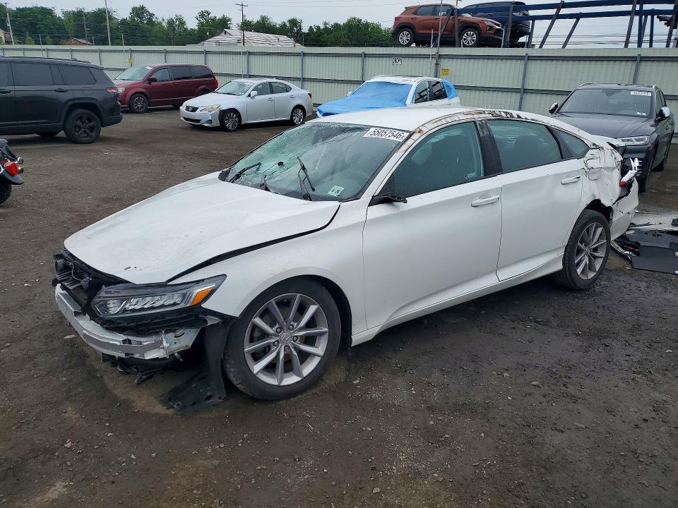 2021 Honda Accord VIN 1HGCV1F14MA015820 COPART salvage auction — ROLLOVER, Pa - Certificate Of Salvage, sold $1,750 on 2026-07-02 (photo 1)