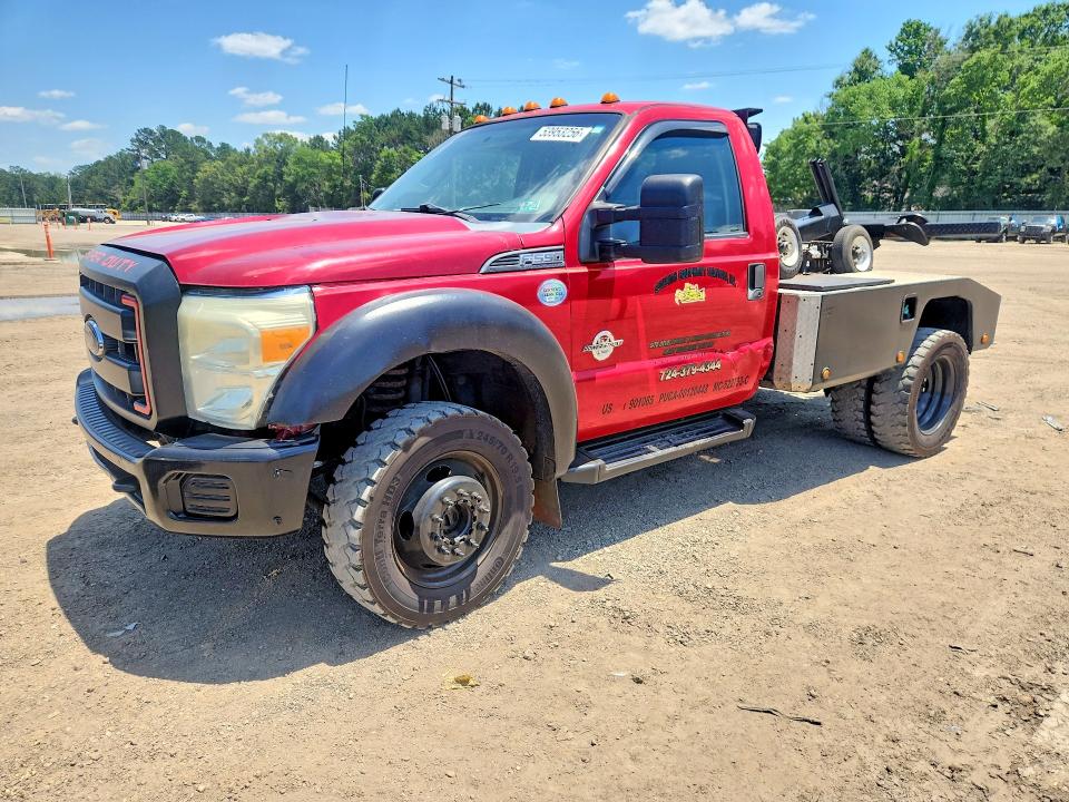 2014 Ford F-550 super duty VIN 1FDUF5HTXEEA13811 COPART salvage auction — SIDE, La - Certificate Of Title, sold $12,100 on 2026-07-13 (photo 1)