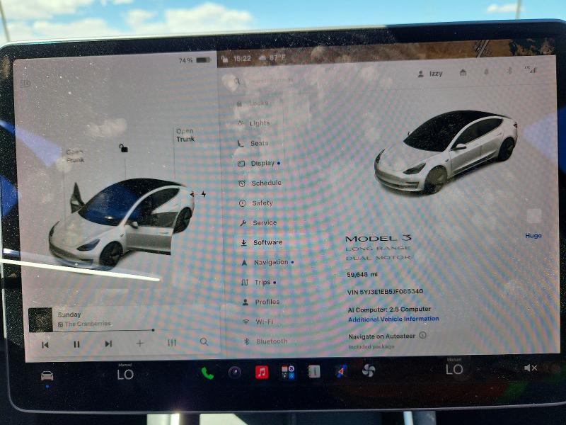 2018 Tesla Model 3 VIN 5YJ3E1EB5JF085340 COPART salvage auction — SIDE, Nm - Cert Of Title-Salvage, sold $6,200 on 2026-07-16 (photo 9)