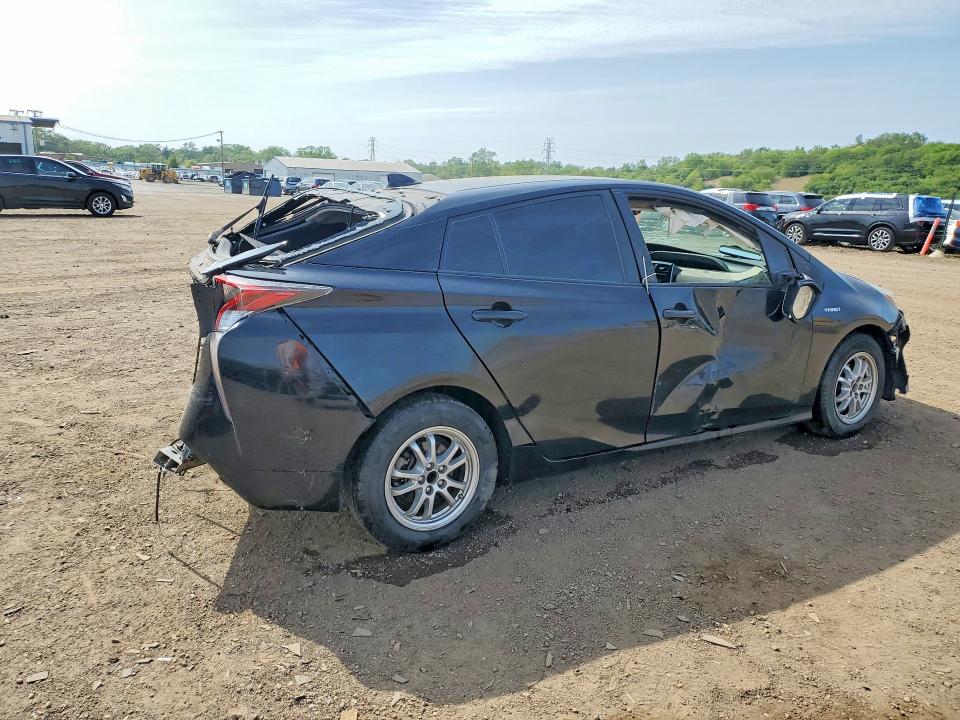 2016 Toyota Prius VIN JTDKBRFU8G3007451 COPART salvage auction — REAR END, Il - Salvage Certificate, sold $750 on 2026-07-08 (photo 3)