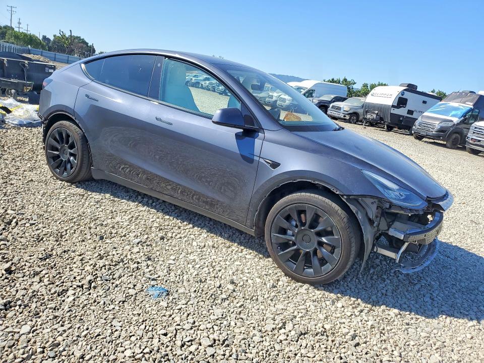 2021 Tesla Model y VIN 5YJYGAEE2MF158209 COPART salvage auction — SIDE, Ca - Salvage Certificate, sold $7,400 on 2026-07-16 (photo 4)