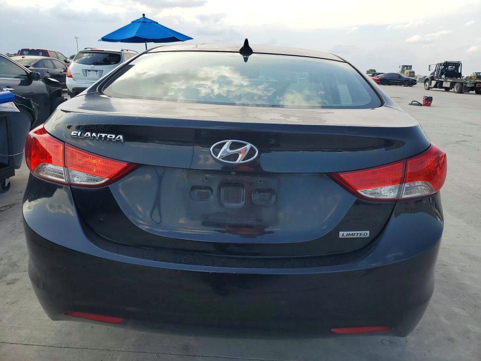 2013 Hyundai Elantra VIN 5NPDH4AEXDH403536 COPART salvage auction — FRONT END, Tx - Bonded Title - Salvage, sold $1,550 on 2026-07-02 (photo 6)