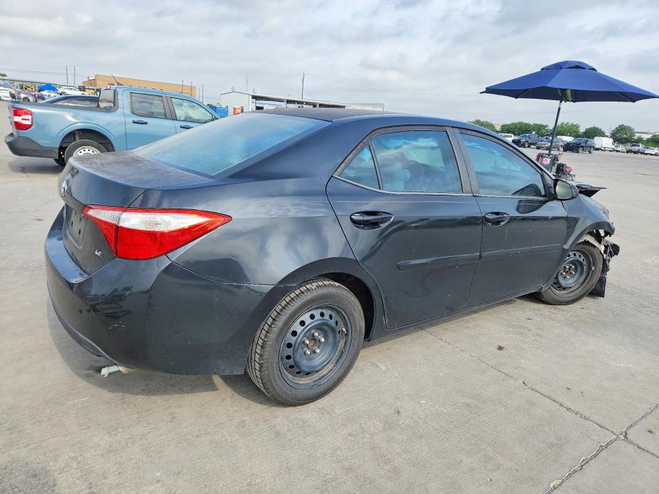 2015 Toyota Corolla VIN 5YFBURHE2FP345238 COPART salvage auction — FRONT END, TX - SALVAGE VEHICLE TITLE, sold $1,800 on 2026-07-27 (photo 3)