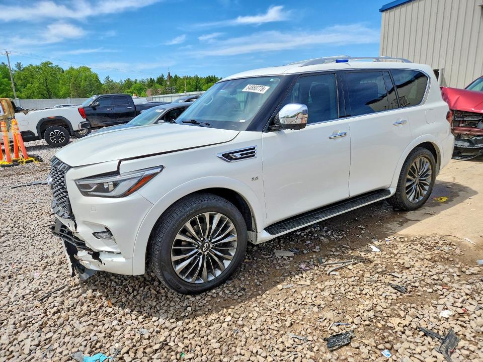 2018 Infiniti Qx80 VIN JN8AZ2NC8J9440736 COPART salvage auction — FRONT END, Wi - Certificate Of Title, sold $9,000 on 2026-07-13 (photo 1)