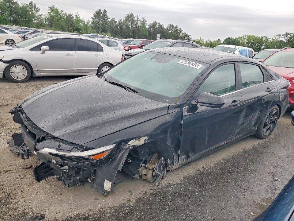 2025 Hyundai Elantra VIN KMHLS4DGXSU856905 COPART salvage auction — FRONT END, Va - Cert Of Title - Salvage, sold $4,100 on 2026-07-22 (photo 1)