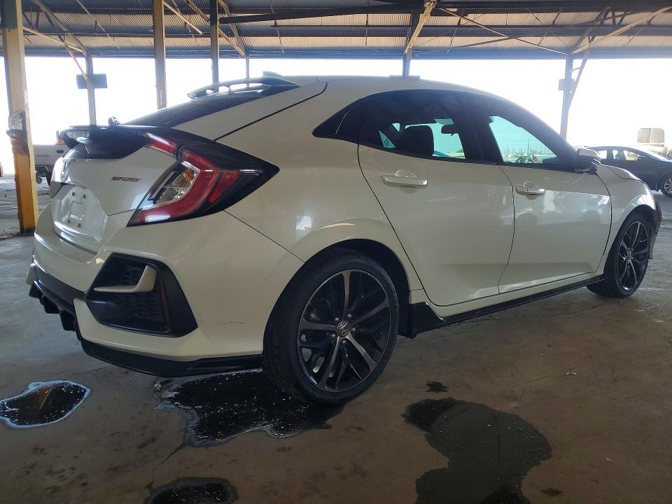 2021 Honda Civic VIN SHHFK7H43MU409054 COPART salvage auction — FRONT END, AZ - CERT OF TITLE - SALVAGE, sold $5,800 on 2026-07-08 (photo 3)