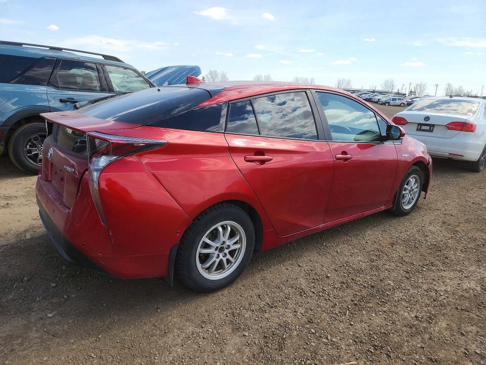 2017 Toyota Prius VIN JTDKARFU7H3530951 COPART salvage auction — FRONT END, AB - BOS - SALVAGE, sold $2,700 on 2026-07-21 (photo 3)