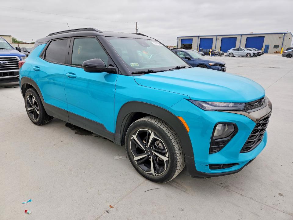 2021 Chevrolet Trailblazer VIN KL79MTSL1MB039725 COPART salvage auction — WATER/FLOOD, Tx - Salvage Title-Flood Damage, sold $225 on 2026-07-31 (photo 4)