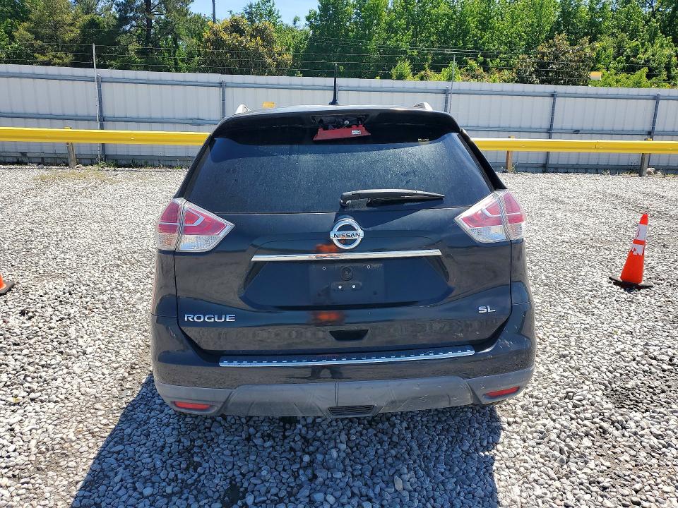 2016 Nissan Rogue VIN KNMAT2MT7GP716987 COPART salvage auction — BURN, TN - NON-REPAIRABLE CERTIFICATE, sold $30 on 2026-07-16 (photo 6)