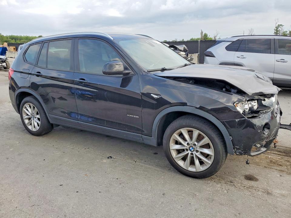 2017 BMW X3 VIN 5UXWX9C57H0T06690 COPART salvage auction — FRONT END, Fl - Cert Of Title Slvg Rebuildable, sold $1,850 on 2026-07-09 (photo 4)