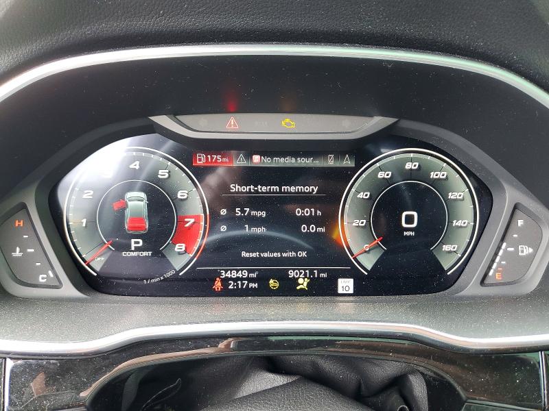 2024 Audi Q3 VIN WA1EECF30R1069797 COPART salvage auction — FRONT END, CA - SALVAGE CERTIFICATE, sold $7,600 on 2026-08-26 (photo 9)