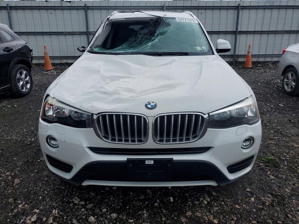 2016 BMW X3 VIN 5UXWX9C5XG0D83880 COPART salvage auction — ROLLOVER, Pa - Certificate Of Salvage, sold $1,600 on 2026-07-06 (photo 5)