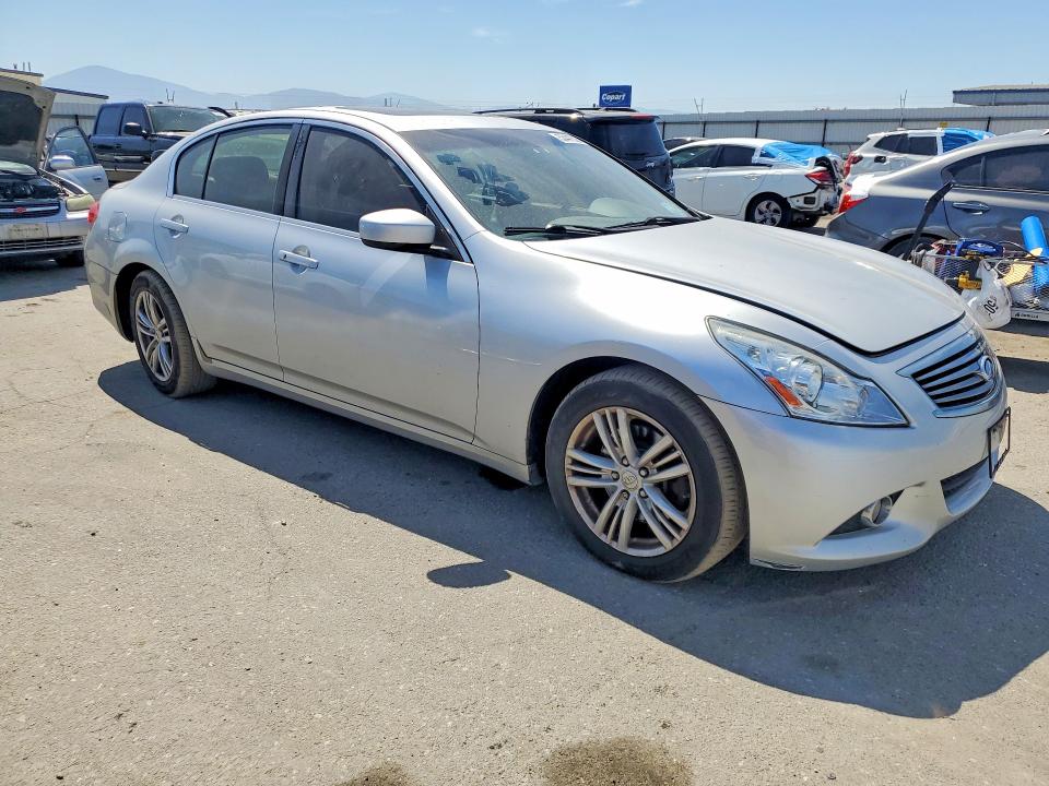 2012 Infiniti G VIN JN1CV6AR9CM676137 COPART salvage auction — SIDE, Ca - Salvage Certificate, sold $1,200 on 2026-07-06 (photo 4)