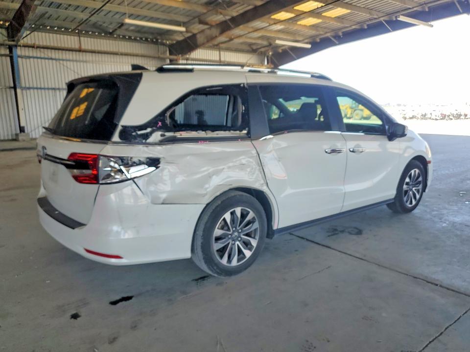 2021 Honda Odyssey VIN 5FNRL6H79MB016501 COPART salvage auction — REAR END, Ca - Salvage Certificate, sold $15,500 on 2026-07-02 (photo 3)