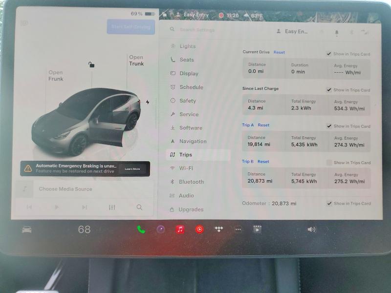 2023 Tesla VIN 7SAYGDEE3PF797692 COPART salvage auction — SIDE, Md - Cert Of Salvage > 75% Damage, sold $13,900 on 2026-07-31 (photo 9)
