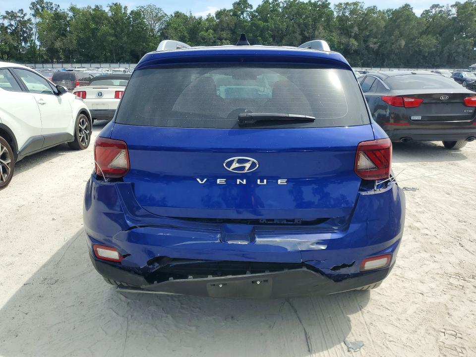 2022 Hyundai Venue VIN KMHRC8A39NU190768 COPART salvage auction — REAR END, Fl - Cert Of Title Slvg Rebuildable, sold $275 on 2026-07-21 (photo 6)