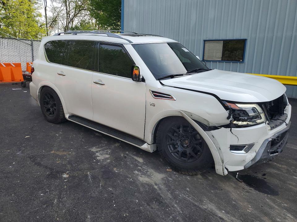 2021 Nissan VIN JN8AY2BB2M9795632 COPART salvage auction — FRONT END, Or - Salvage Title Certificate, sold $16,200 on 2026-07-15 (photo 4)