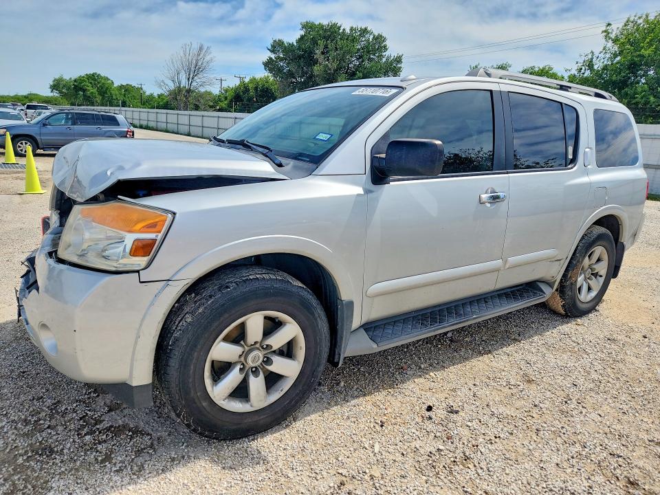 2015 Nissan Armada VIN 5N1BA0ND4FN604918 COPART salvage auction — FRONT END, Tx - Salvage Vehicle Title, sold $950 on 2026-07-09 (photo 1)