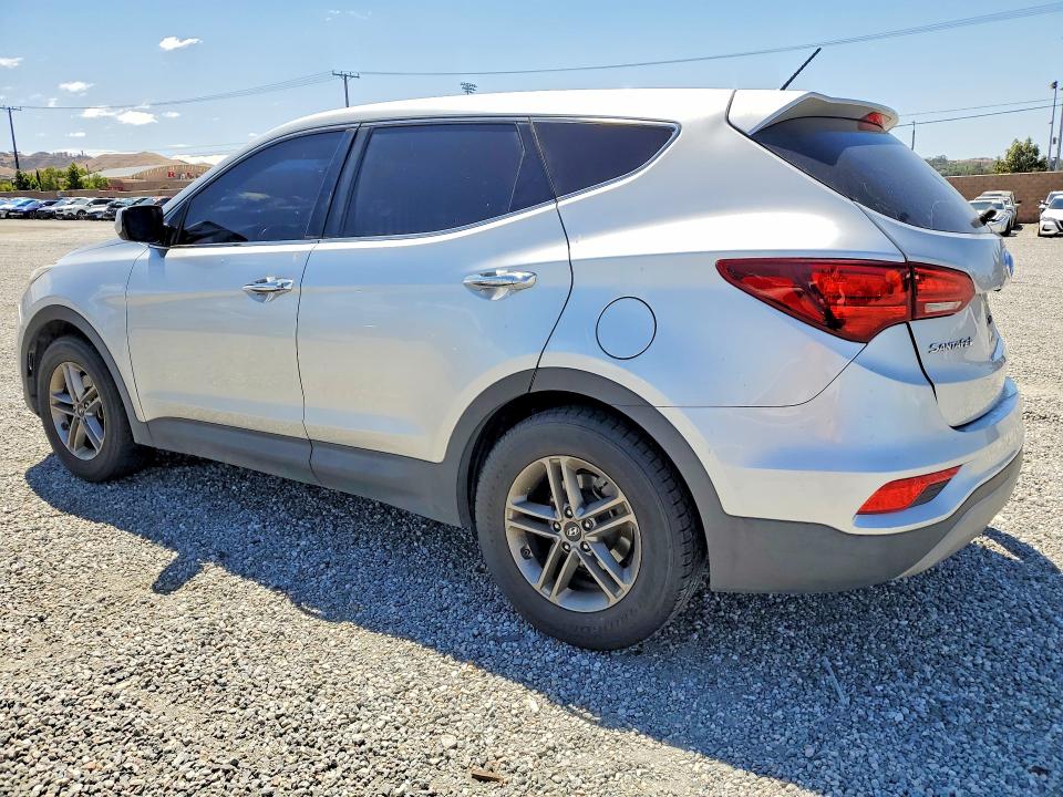 2018 Hyundai VIN 5XYZT3LB7JG568142 COPART salvage auction — REAR END, Ca - Salvage Certificate, sold $2,950 on 2026-07-15 (photo 2)
