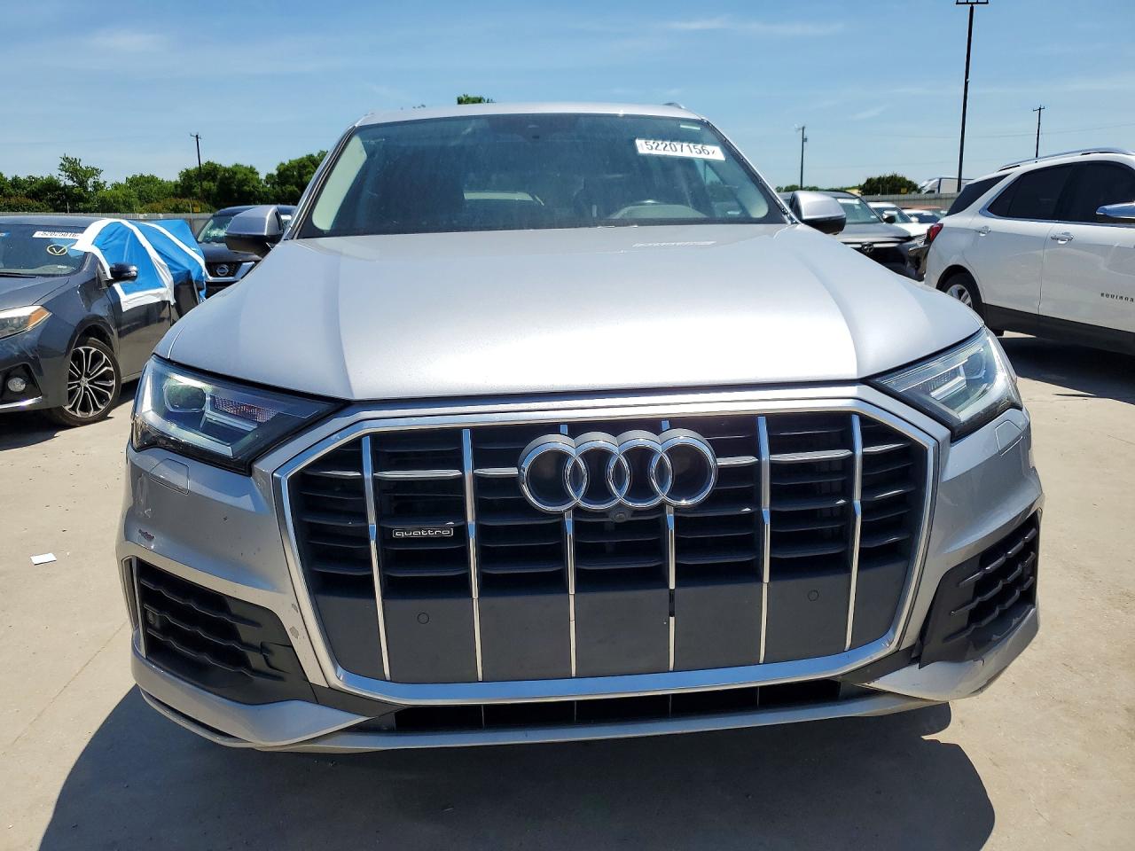 2021 Audi Q7 VIN WA1AJAF72MD014339 COPART salvage auction — Rear End, TX - CERTIFICATE OF TITLE (P), sold $15,500 on 2026-07-08 (photo 5)