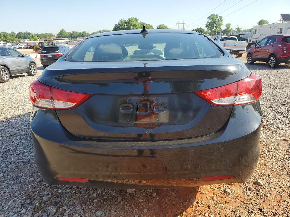 2013 Hyundai Elantra VIN KMHDH4AE4DU755447 COPART salvage auction — ROOF, Ok - Cert Of Title-Salvage, sold $175 on 2026-07-16 (photo 6)