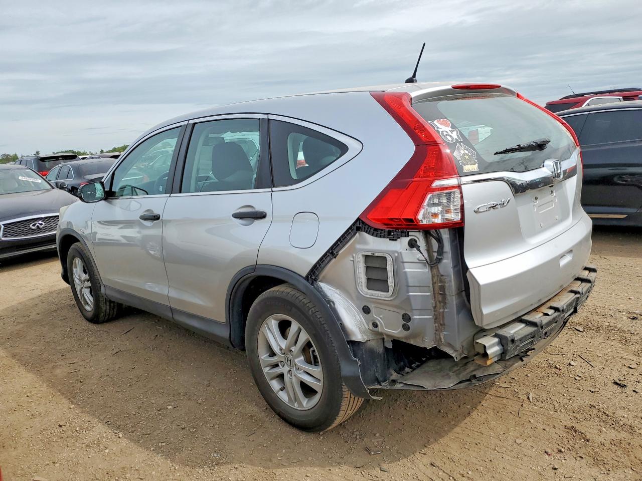 2015 Honda CR-V VIN 3CZRM3H39FG708337 COPART salvage auction — Rear End, IL - SALVAGE CERTIFICATE, sold $2,750 on 2026-06-30 (photo 2)
