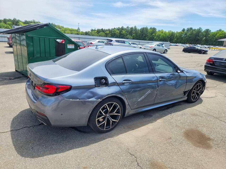 2022 BMW 5er VIN WBA13BJ09NWX40783 COPART salvage auction — FRONT END, Ma - Cert Of Title-Salvage, sold $13,200 on 2026-08-13 (photo 3)