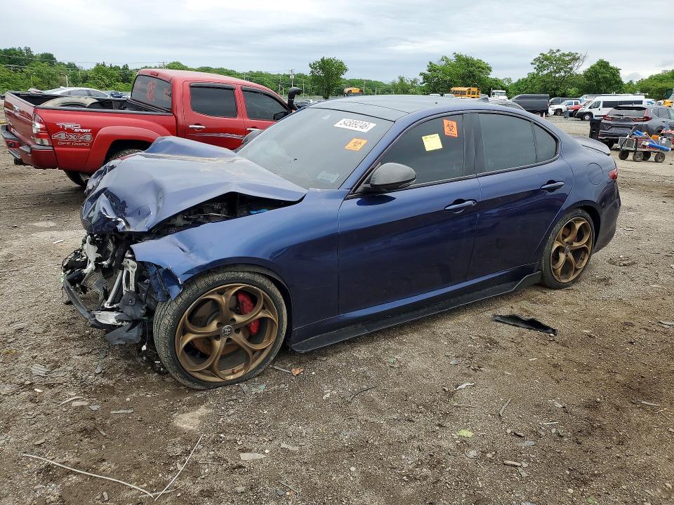 2019 Alfa romeo Giulia VIN ZARFANBN4K7616846 COPART salvage auction — FRONT END, Md - Cert Of Salvage > 75% Damage, sold $975 on 2026-07-28 (photo 1)