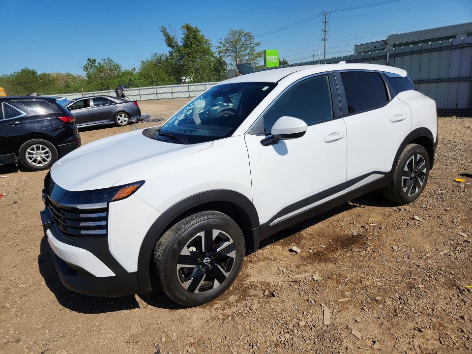 2025 Nissan Kicks VIN 3N8AP6CB9SL307600 COPART salvage auction — SIDE, Il - Salvage Certificate, sold $9,200 on 2026-07-03 (photo 1)
