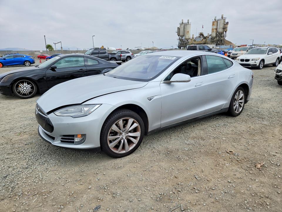 2013 Tesla VIN 5YJSA1CN7DFP27081 COPART salvage auction — FRONT END, Ca - Salvage Certificate, sold $2,850 on 2026-07-31 (photo 1)