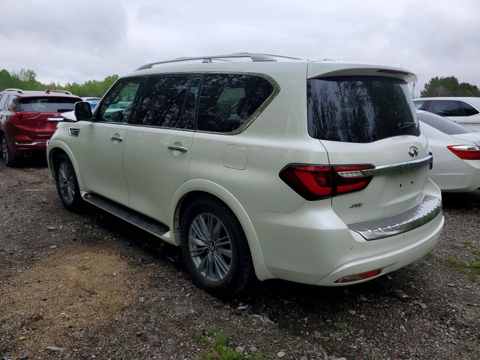 2024 Infiniti Qx80 VIN JN8AZ2AE5R9329628 COPART salvage auction — FRONT END, ON - PERMIT SALVAGE, sold $9,600 on 2026-07-21 (photo 2)