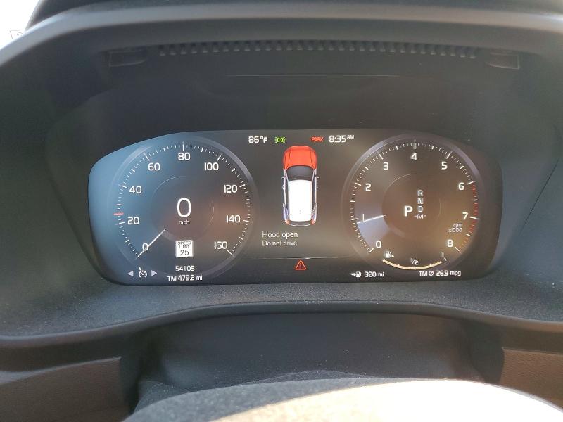 2020 Volvo Xc40 VIN YV4162UL6L2341265 COPART salvage auction — FRONT END, Nc - Salvage Certificate Of Title, sold $10,500 on 2026-07-08 (photo 9)