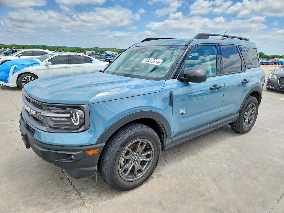 2022 Ford Bronco VIN 3FMCR9B66NRD59235 COPART salvage auction — SIDE, Tx - Salvage Vehicle Title, sold $8,600 on 2026-07-30 (photo 1)